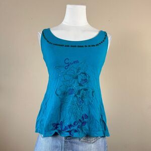 Guess Coconut Girl Summer Open Back Flamengo Bay Tank